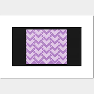 Abstract geometric pattern - purple. Posters and Art